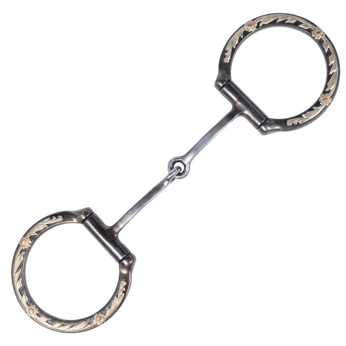 Classic Equine BitLogic Browned Iron Square Dee Ring Snaffle Tack - Bits Classic Equine