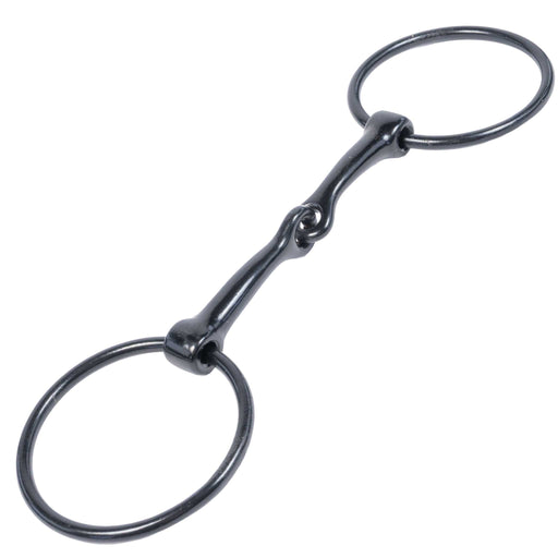 Metalab Black Satin Smooth Snaffle Bit Tack - Bits Partrade
