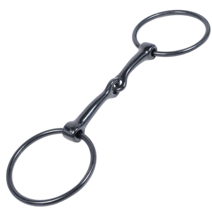 Metalab Black Satin Smooth Snaffle Bit
