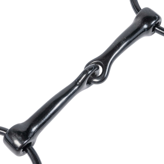 Metalab Black Satin Smooth Snaffle Bit