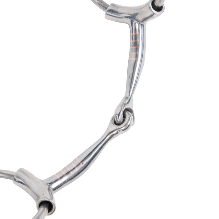 Cowboy Tack Anti-Collapse Jointed O-Ring Snaffle Bit