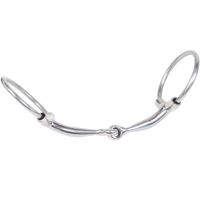 Cowboy Tack Anti-Collapse Jointed O-Ring Snaffle Bit