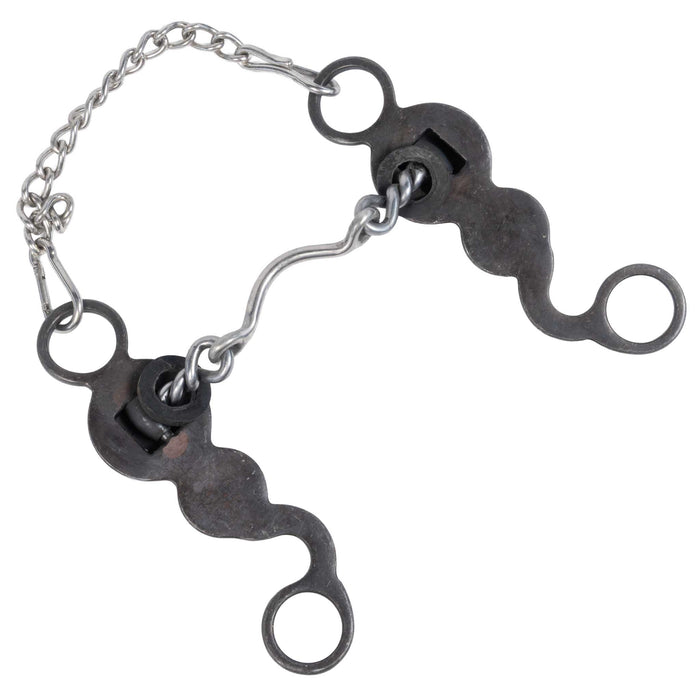 Cowboy Tack Nellie Miller Double Concho Low Port Chain Bit