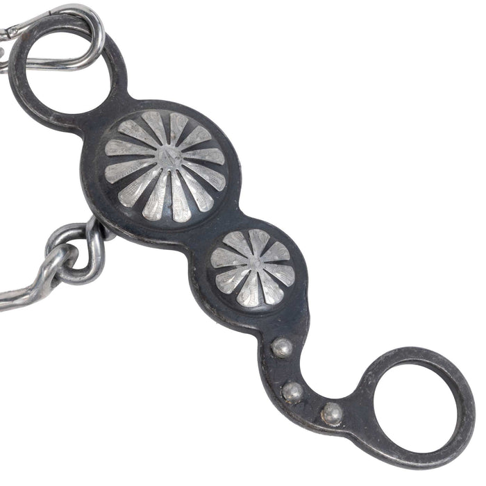 Cowboy Tack Nellie Miller Double Concho Low Port Chain Bit