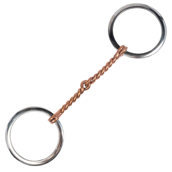 Aime Twisted Wire Copper Snaffle Bit