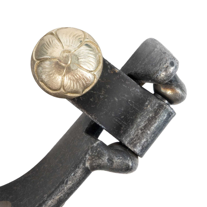 Formay Aged Steel Longhorn Youth Spurs