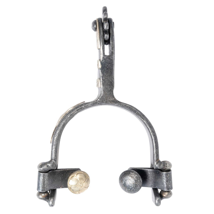 Formay Aged Steel Longhorn Youth Spurs