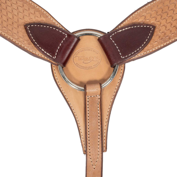 Teskey's 2 1/2" Two-Toned Basket Stamp Breast Collar