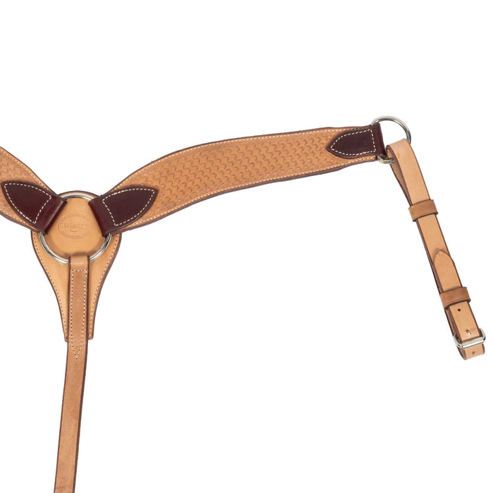 Teskey's 2 1/2" Two-Toned Basket Stamp Breast Collar