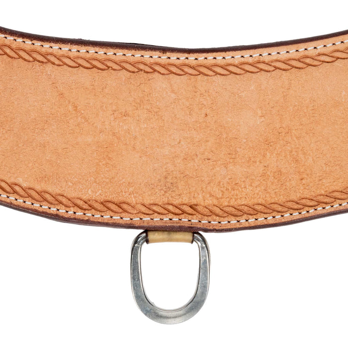 Teskey's 3 1/2" Roughout Rope Border Tripping Collar Tack - Breast Collars Teskey's