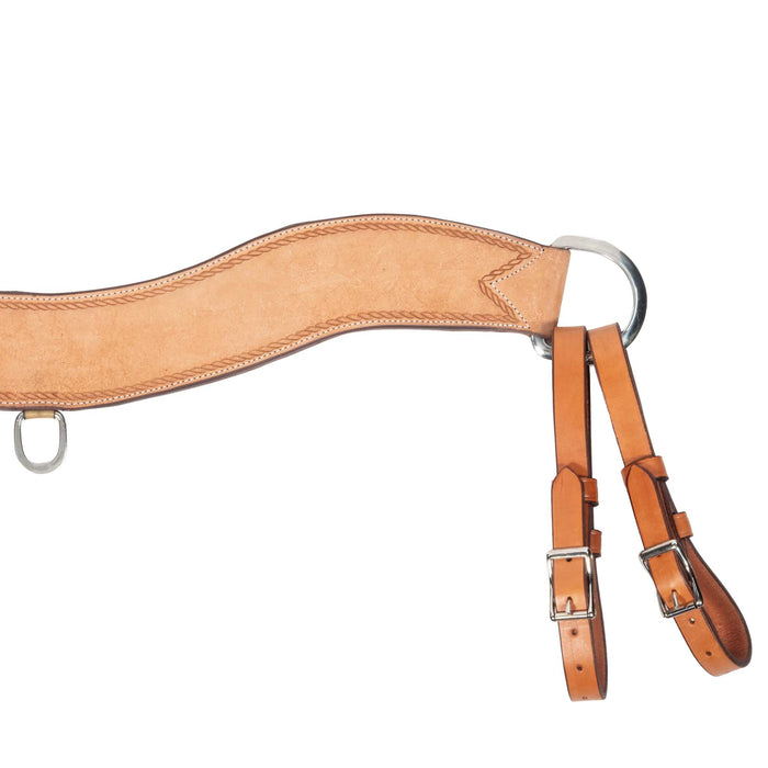 Teskey's 3 1/2" Roughout Rope Border Tripping Collar Tack - Breast Collars Teskey's