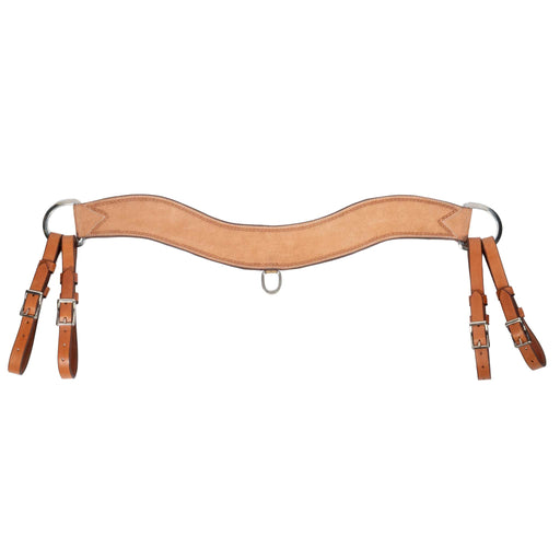 Teskey's 3 1/2" Roughout Rope Border Tripping Collar Tack - Breast Collars Teskey's