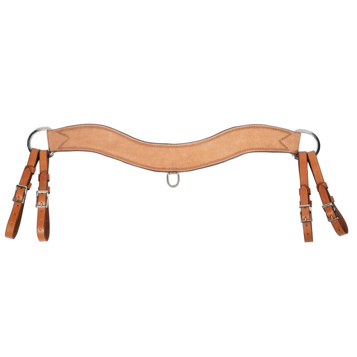 Teskey's 3 1/2" Roughout Rope Border Tripping Collar Tack - Breast Collars Teskey's