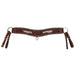Teskey's 4" Chestnut Floral Tooled Tripping Collar Tack - Breast Collars Teskey's