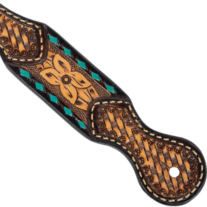 Weaver Floral Buckstitch Spur Straps