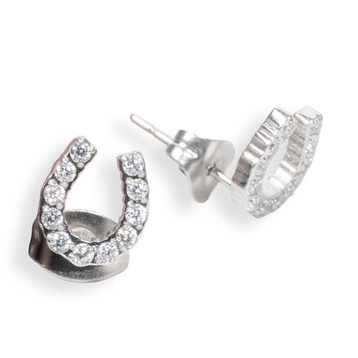 Silver Luxe Horseshoe Earrings WOMEN - Accessories - Jewelry - Earrings Bridle Up Hope Shop