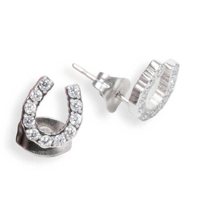 Silver Luxe Horseshoe Earrings WOMEN - Accessories - Jewelry - Earrings Bridle Up Hope Shop