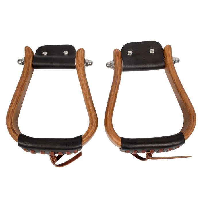 Teskey's Light Stained Wooden Stirrups