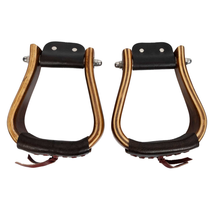 Teskey's Matte Finish Wooden Stirrups