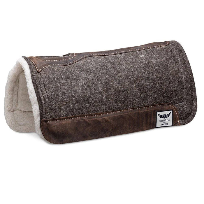 Cactus Trevor Brazile Extreme Relentless Fleece Gel Pad Tack - Saddle Pads Cactus Grey 3/4"