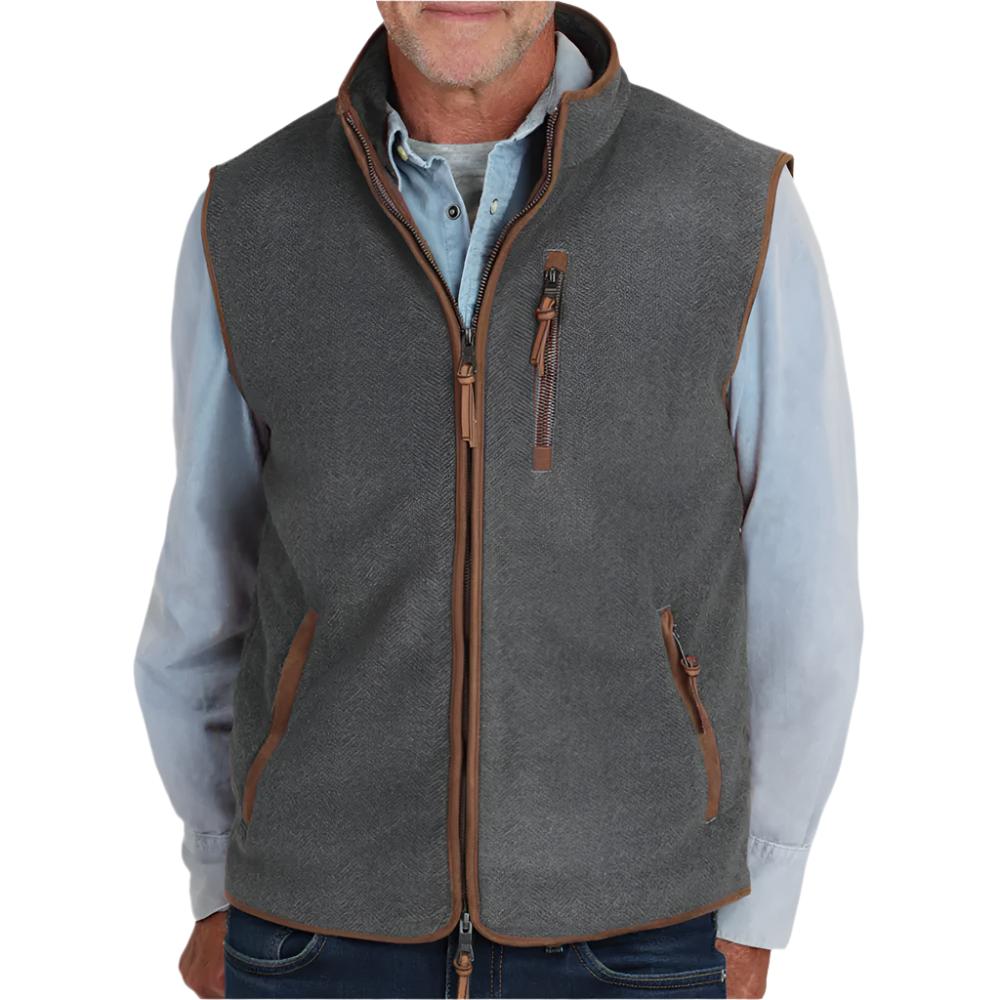 True Grit Herringbone Fleece Vest MEN - Clothing - Outerwear - Vests TRUE GRIT   