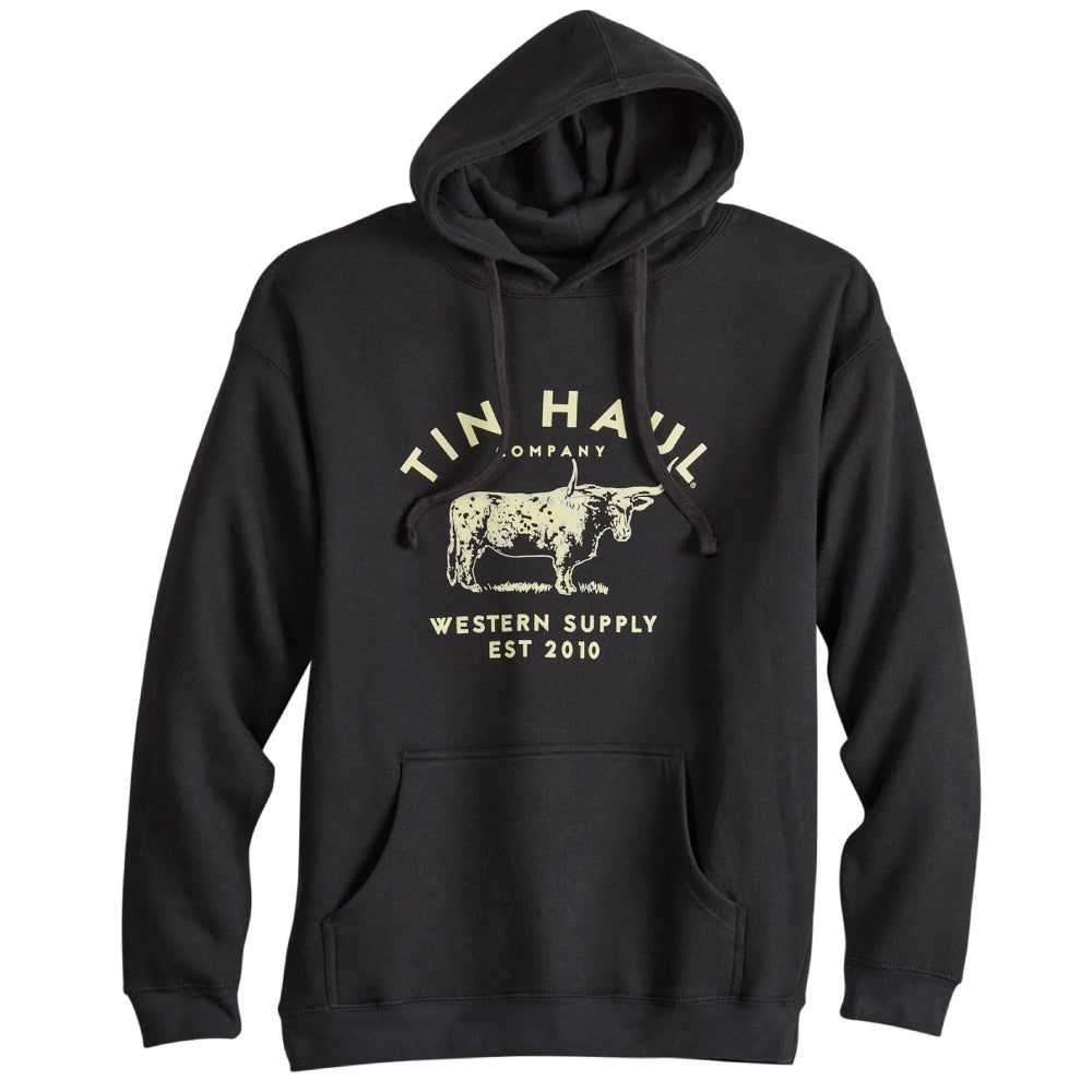 Tin Haul Men's Western Supply Bull Standing Hoodie MEN - Clothing - Pullovers & Hoodies Tin Haul   