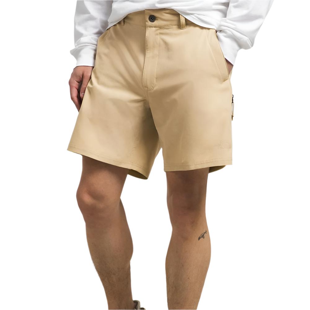 The North Face store Mens Size 36 100% Nylon Khaki Shorts w Front & Back Pockets