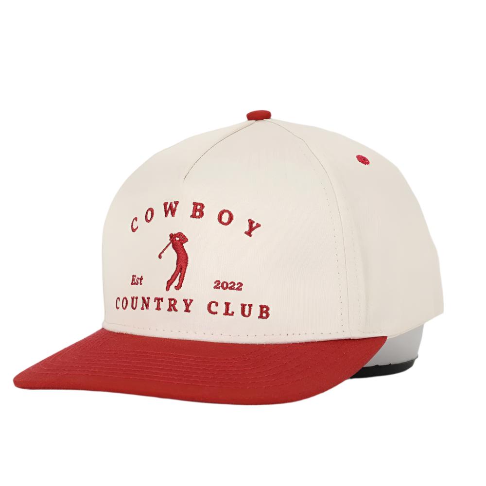 Two Tone Golfer Hat Red