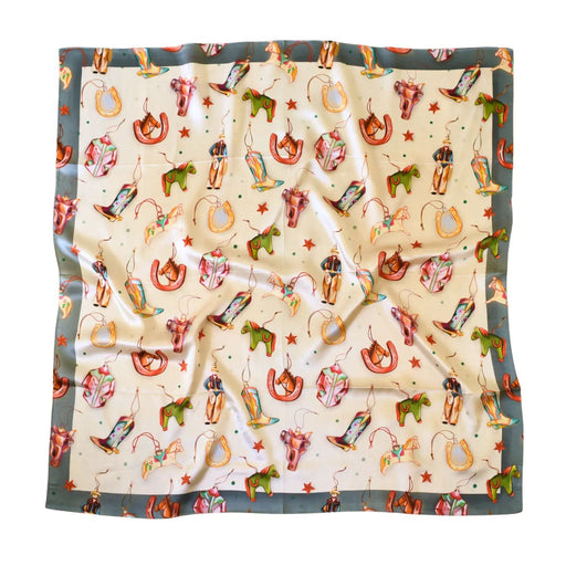 Tirzah Lane Western Christmas Ornaments Wild Rag Scarf ACCESSORIES - Additional Accessories - Wild Rags & Scarves Tirzah Lane Art