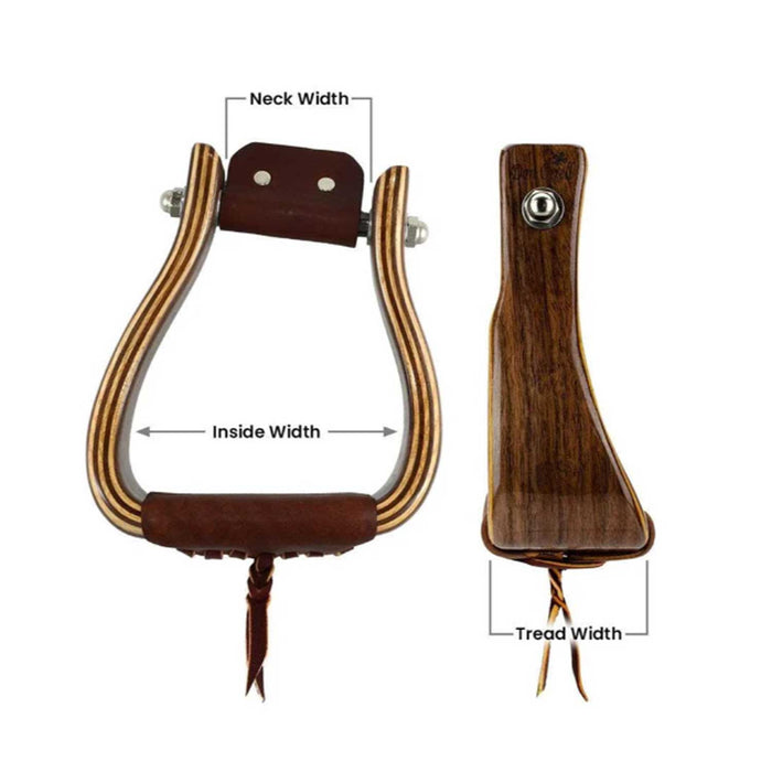 Don Orrell 3" Angled Offset Stirrup Tack - Saddle Accessories Don Orrell