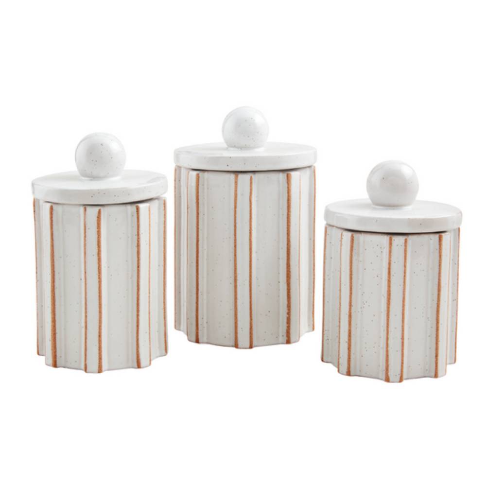 Mud Pie Terracotta Canister Set