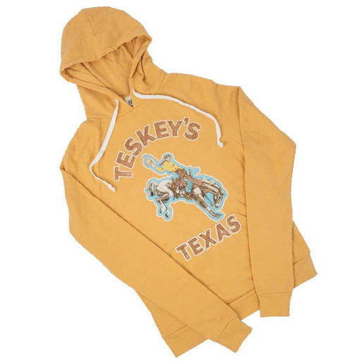 Teskey's Splendidly Bronco Hoodie - Mustard TESKEY'S GEAR - Sweatshirts Teskey's