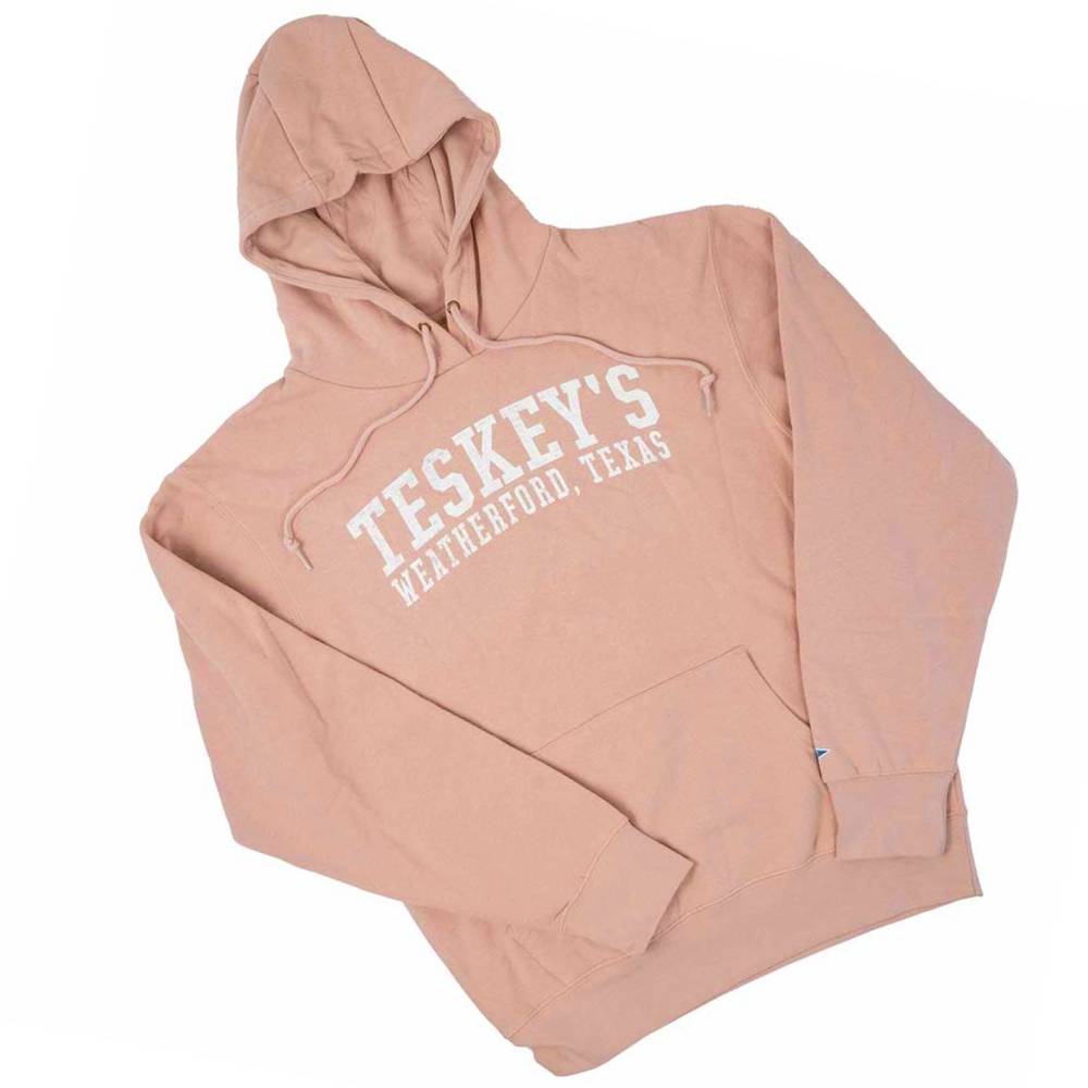 Teskey's Arch Logo Hoodie - Dusty Pink TESKEY'S GEAR - Hoodies Lakeshirts   