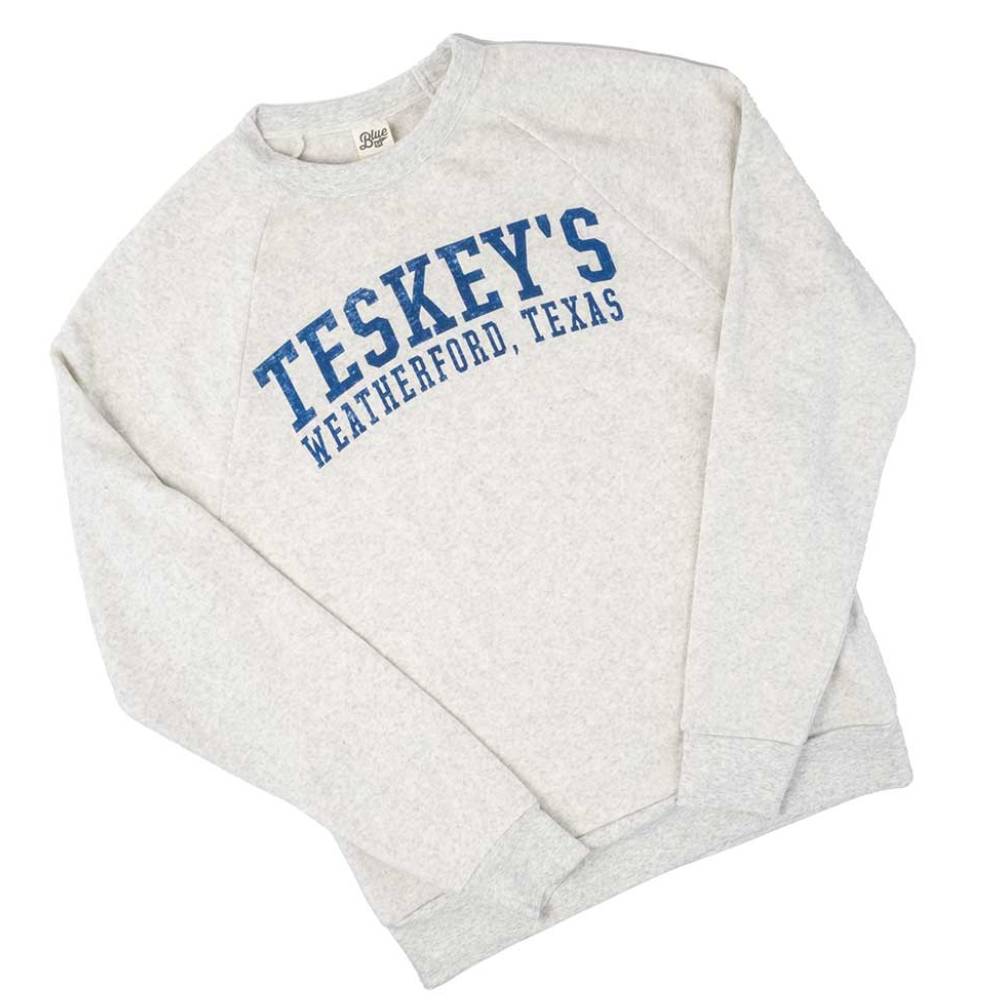 Teskey's Arch Logo Crewneck Sweatshirt - Oatmeal TESKEY'S GEAR - Hoodies Lakeshirts   