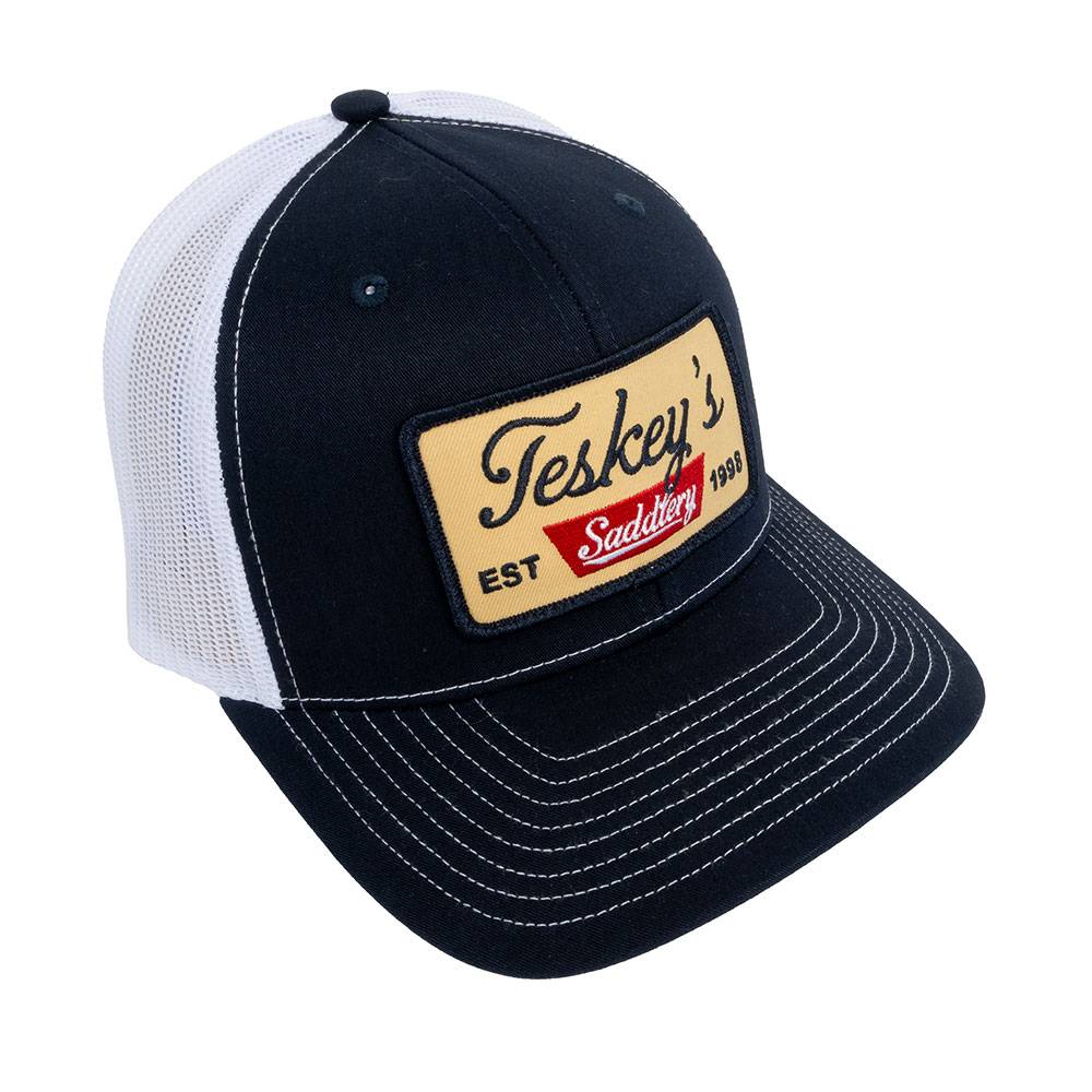 Teskey's Saddlery Patch Cap - Navy/ White TESKEY'S GEAR - Baseball Caps Richardson   