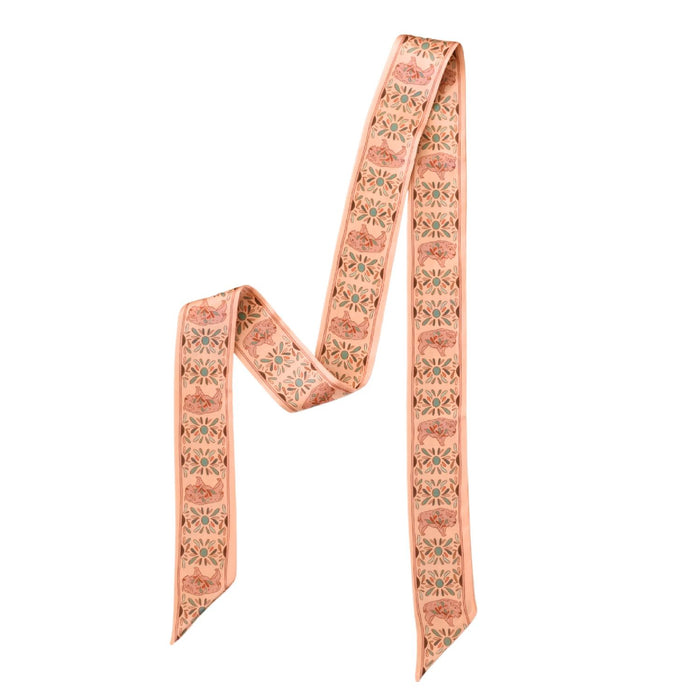 Tirzah Lane Blooming Bison Twilly Scarf ACCESSORIES - Additional Accessories - Wild Rags & Scarves Tirzah Lane Art