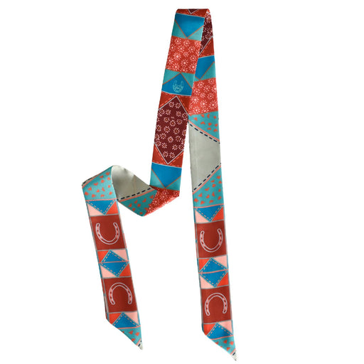 Tirzah Lane Frontier Patchwork Twilly Scarf ACCESSORIES - Additional Accessories - Wild Rags & Scarves Tirzah Lane Art