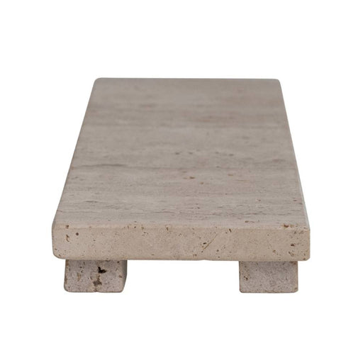 Travertine Footed Serving Board HOME & GIFTS - Tabletop + Kitchen - Serveware & Utensils Creative Co-Op   