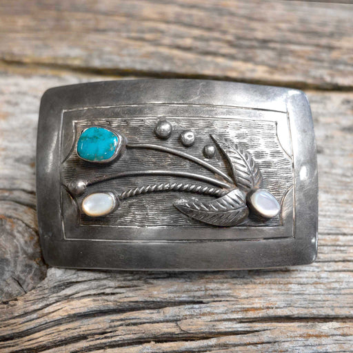 1950's Navajo Made Sterling Silver Belt Buckle ACCESSORIES - Additional Accessories - Buckles MISC