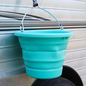 Boss Bucket - Collapsible Bucket Barn - Buckets & Hangers Boss Equine Products Solid Turquoise  