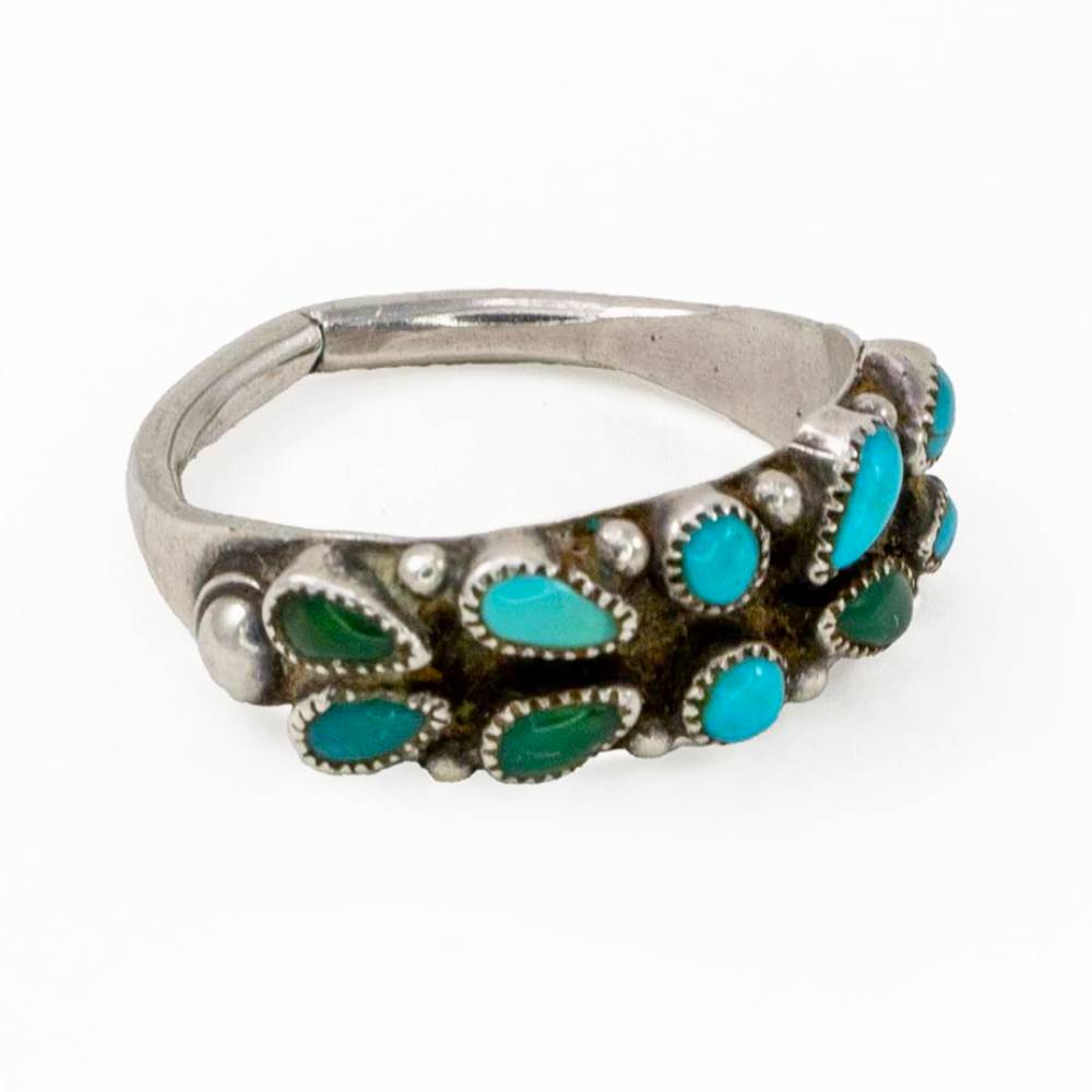 Turquoise Petite Pointe Ring - Size 6 WOMEN - Accessories - Jewelry - Rings Peyote Bird Designs   