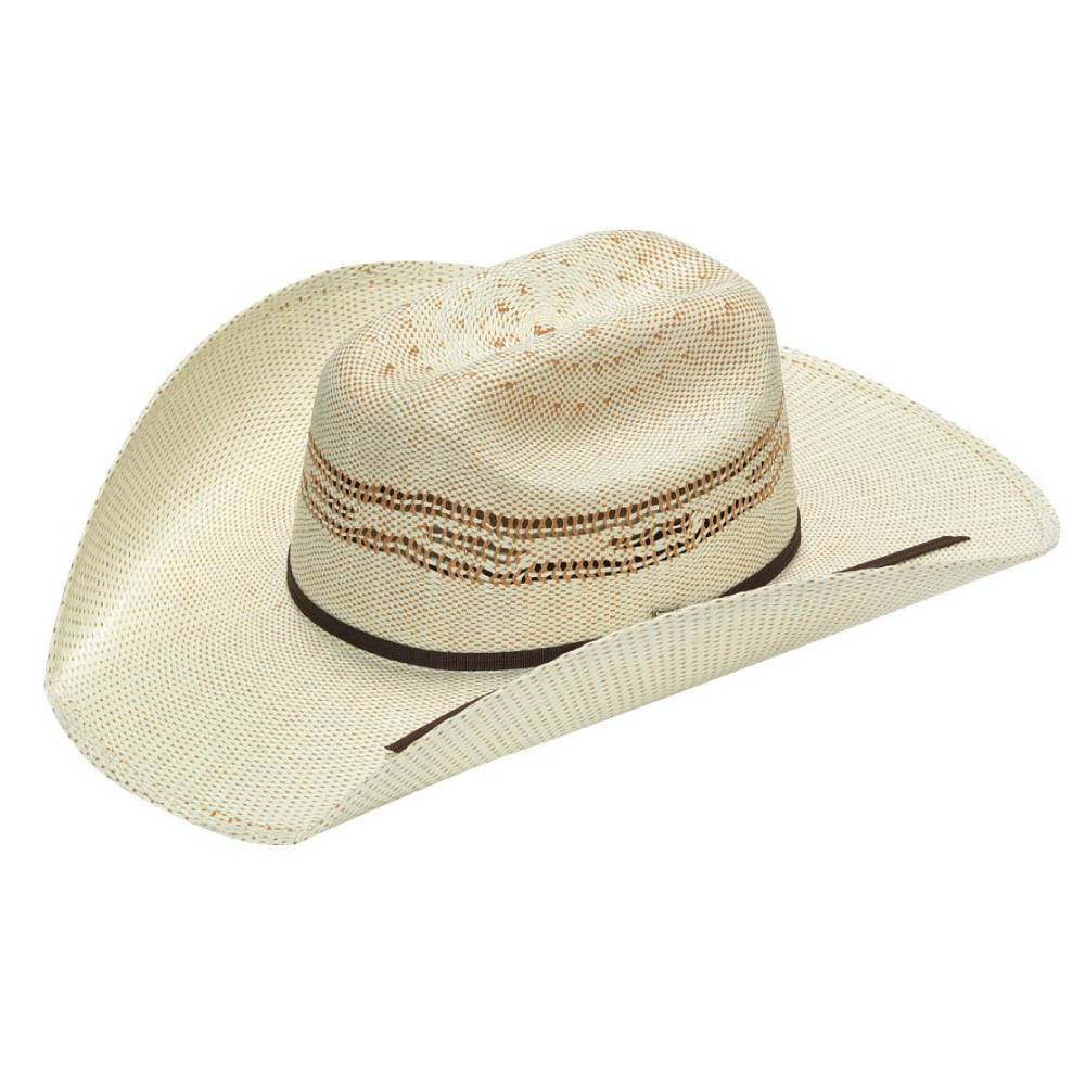 Twister Youth Two Tone Cattleman Bangora Straw Hat HATS - KIDS HATS M&F Western Products   