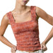 Two Tone Floral Jacquard Seamless Tank Top WOMEN - Clothing - Tops - Sleeveless So Me   