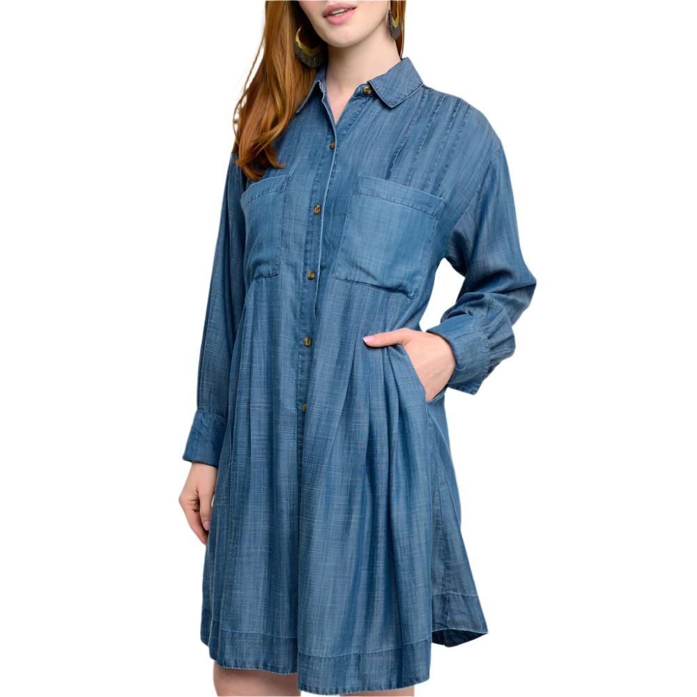 Uncle Frank Tuck and Release Dress WOMEN - Clothing - Dresses Uncle Frank   