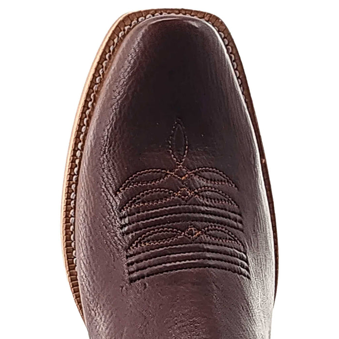 R. Watson Men's Chocolate Deer Cutter Toe Boot