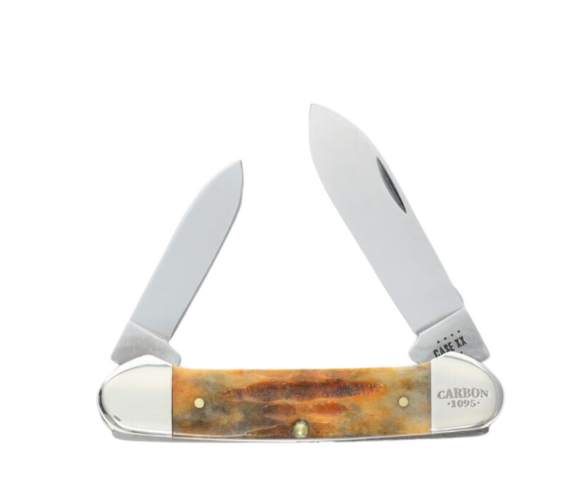 Smoky Valley Sunset Autumn Bone Canoe Knives W.R. Case