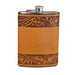 VOGT Russett Running Leaf 12oz Flask HOME & GIFTS - Tabletop + Kitchen - Bar Accessories Vogt Silversmiths   