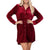 Velvet Button Up Dress - Fiery Red - FINAL SALE WOMEN - Clothing - Dresses Sephior   