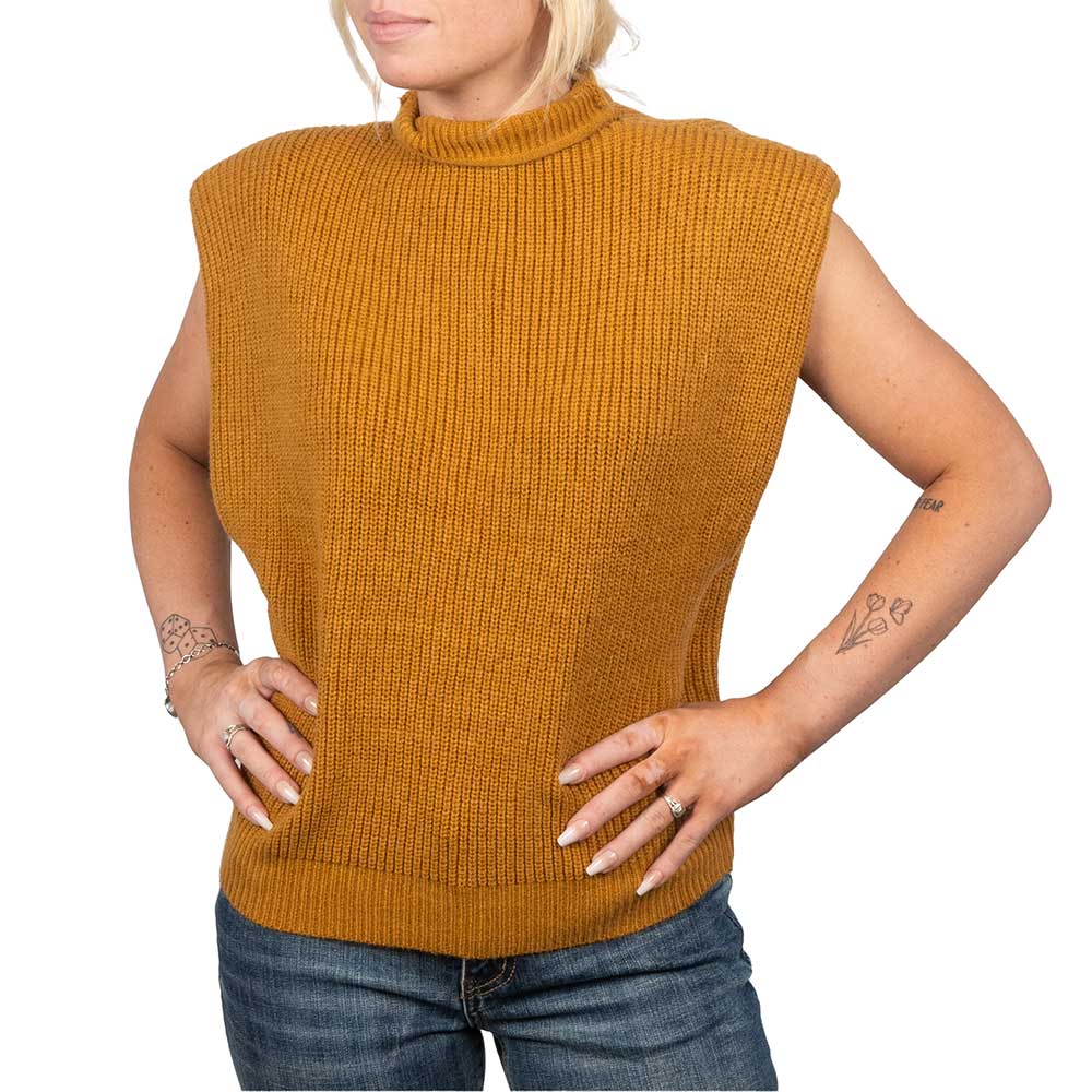 Vigoss Women's Mock Neck Sweater Vest WOMEN - Clothing - Sweaters & Cardigans Vigoss   