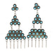 Vintage Zuni Kingman Turquoise Earrings WOMEN - Accessories - Jewelry - Earrings Teskey's   